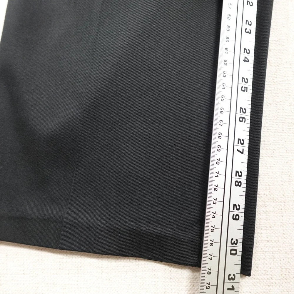 Haggar Dress Pants 38x32 Black Classic Fit No Iron Mid Rise Stretch Corporate - Picture 10 of 12